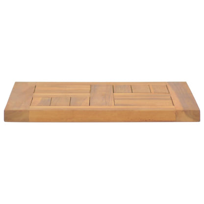 Bordsskiva massiv teak Fyrkantig 40x40x2,5 cm