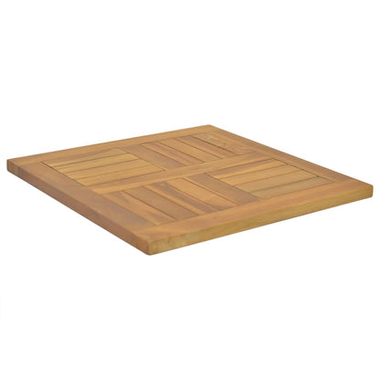 Bordsskiva massiv teak Fyrkantig 50x50x2,5 cm