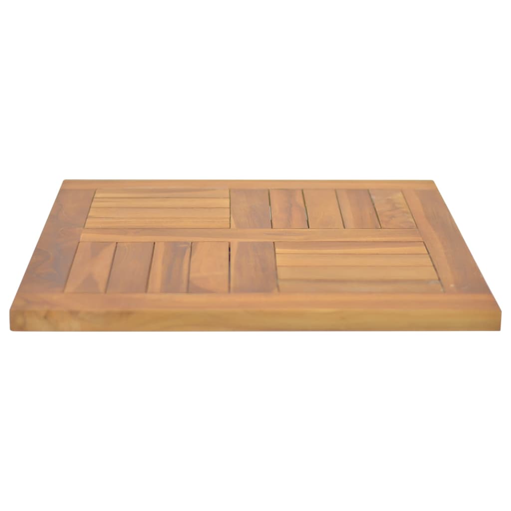 Bordsskiva massiv teak Fyrkantig 50x50x2,5 cm