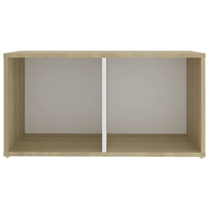 TV-möbel sonoma ek TV-bänk vit och 72x35x36,5 cm