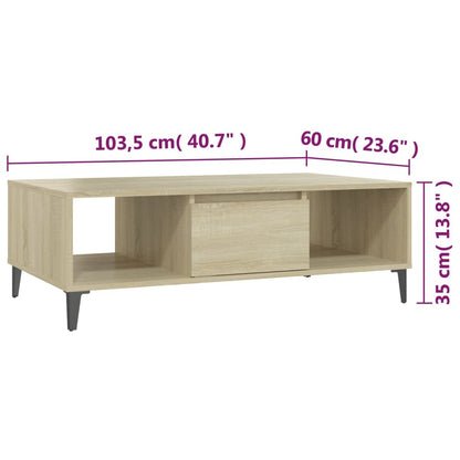 Soffbord sonoma ek 103,5x60x35 cm