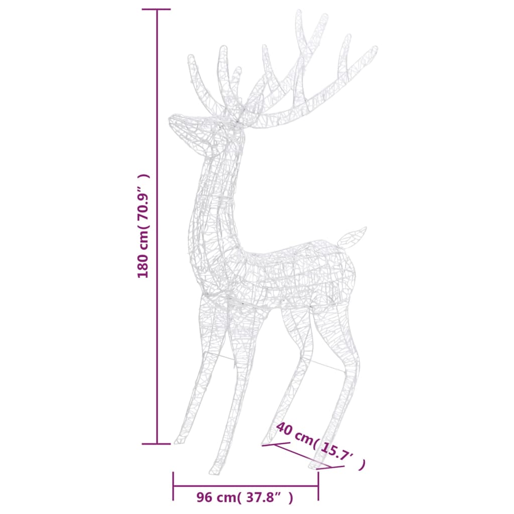 Juldekoration Utomhusbelysning Julren akryl 250 LED 180 cm flerfärgad