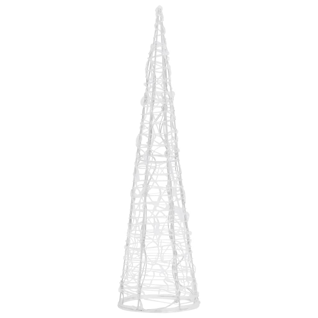 Julgran Utomhus Ljuskon LED pyramid akryl varmvit 60 cm