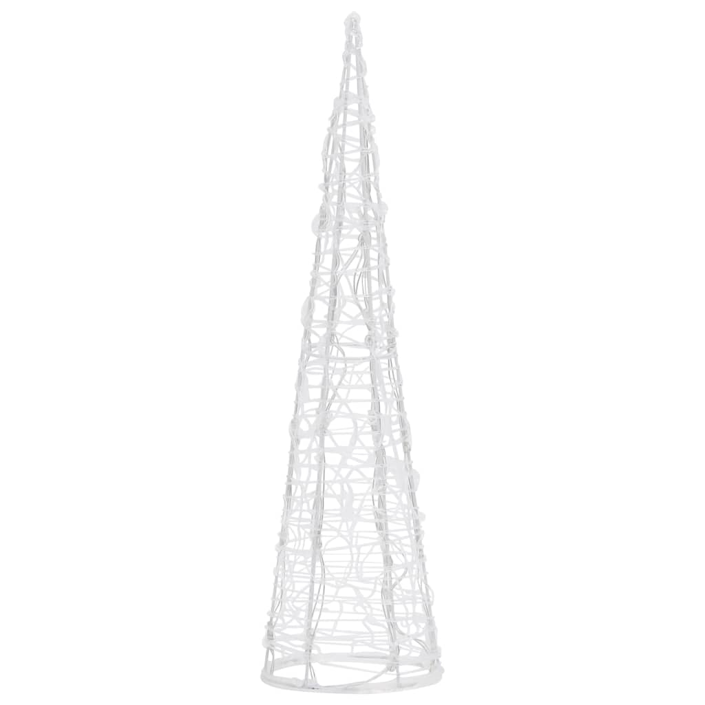 Julgran Utomhus Ljuskon LED pyramid akryl flerfärgad 60 cm