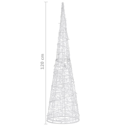 Joulukuusi Outdoor Valokartio LED-pyramidi akryylisininen 120 cm