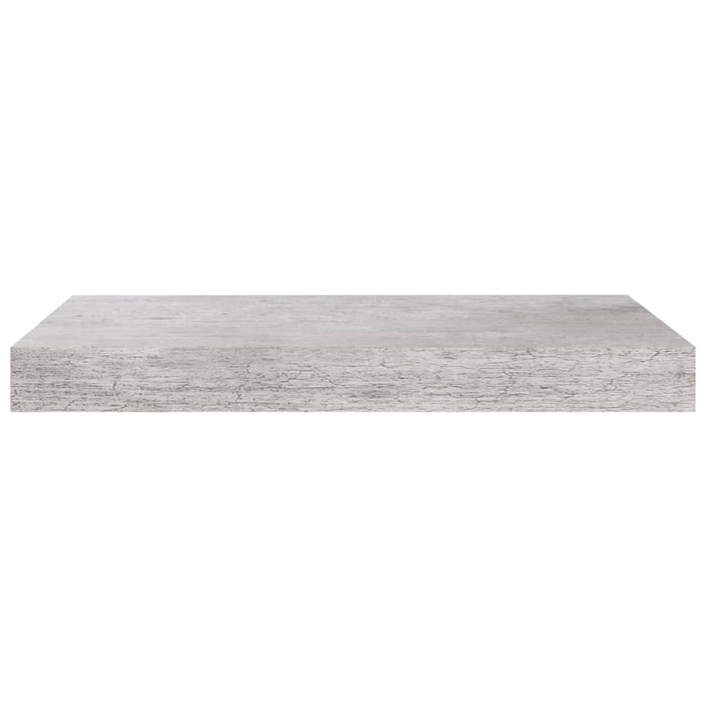 Seinähylly betonin harmaa kelluva kelluva 40x23x3,8 cm 4 kpl