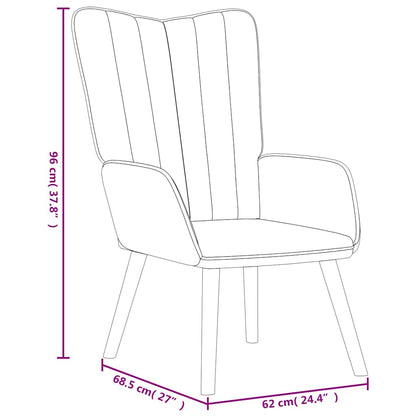 Nojatuoli Recliner tummanharmaa sametti