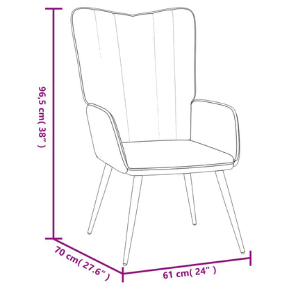 Nojatuoli Recliner mustaa samettia