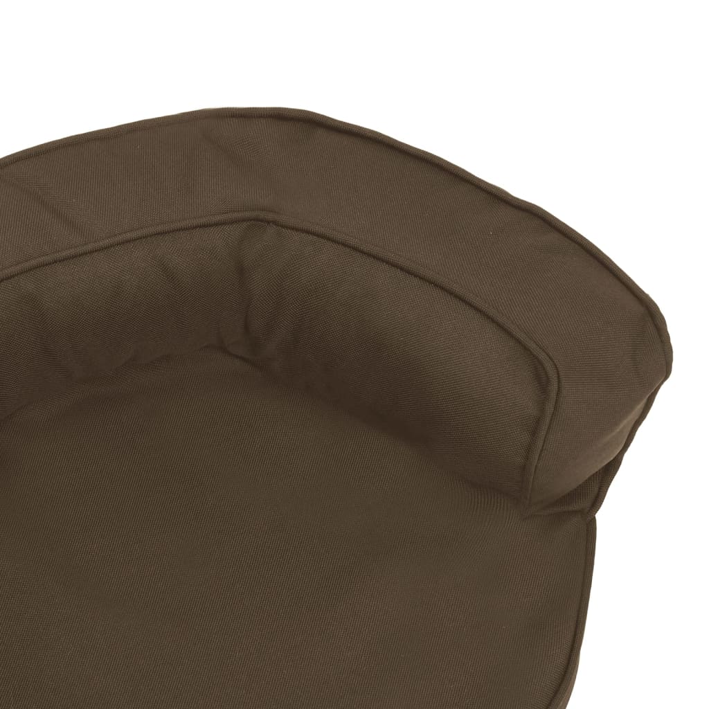 Hundsäng Ergonomisk hundmadrass 60x42 cm linnelook brun