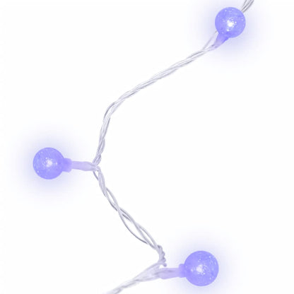 Juldekoration Utomhusbelysning Ljusslinga 40 m kulor 400 lysdioder blå 8 funktioner