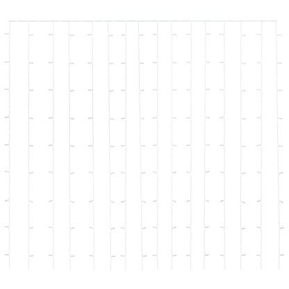 Joulukoristeita Ulkovalaistus Valoverho 3x3 m 300 LEDiä kylmä valkoinen 8 toimintoa