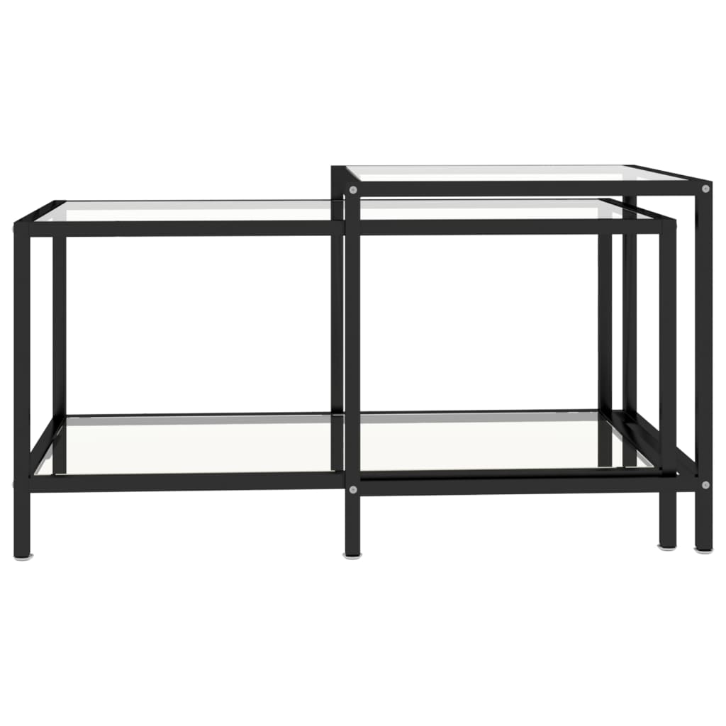 Soffbord DIV. 2 st härdat glas genomskinlig