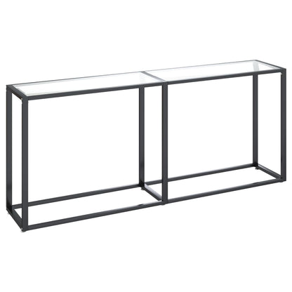 Avlastningsbord Konsollbord DIV. transparent 180x35x75,5 cm härdat glas