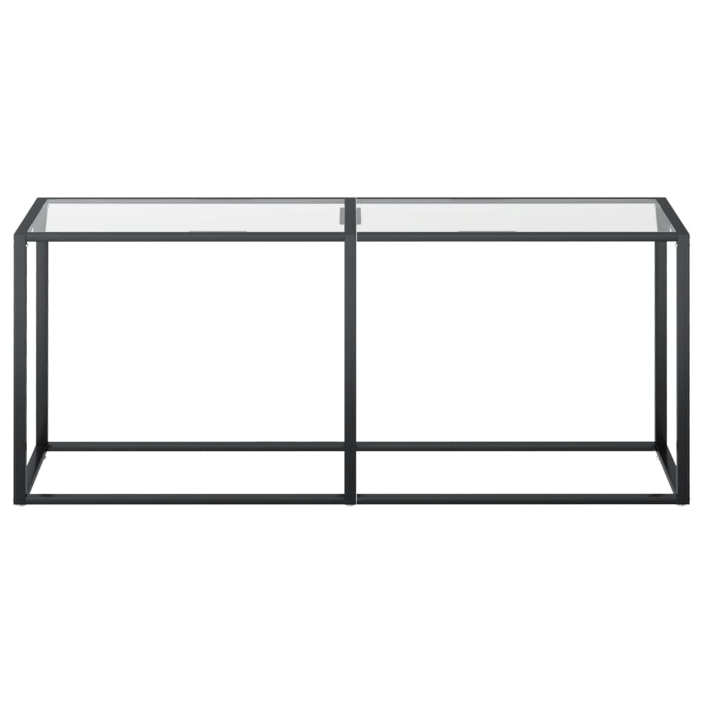 Avlastningsbord Konsollbord DIV. transparent 180x35x75,5 cm härdat glas