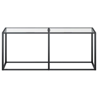 Avlastningsbord Konsollbord DIV. transparent 180x35x75,5 cm härdat glas