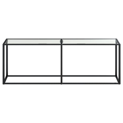 Avlastningsbord Konsollbord DIV. transparent 220x35x75,5 cm härdat glas
