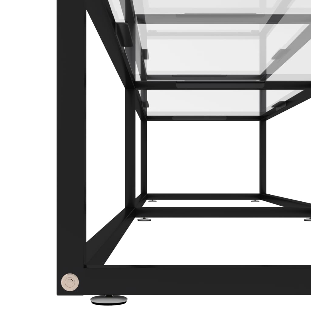 TV-möbel härdad glas TV-bänk transparent 200x40x40,5 cm