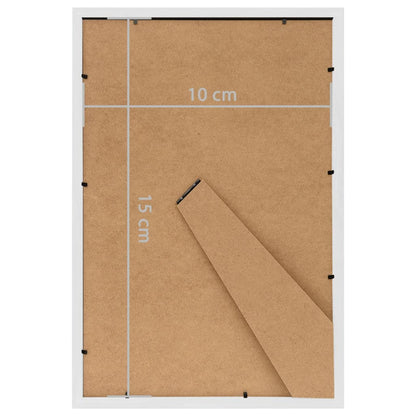 Fotoram för bord vit 10x15 cm MDF 3 st