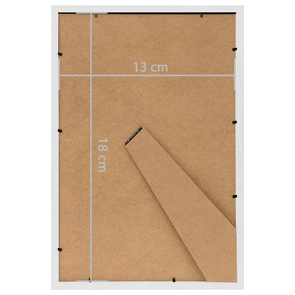 Fotoram för bord vit 13x18 cm MDF 5 st