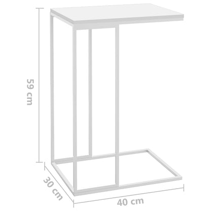 Sidobord vit 40x30x59 cm