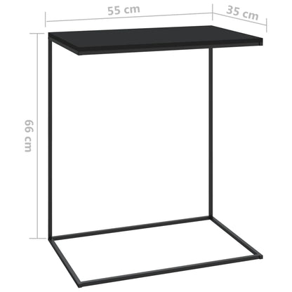 Sivupöytä musta 55x35x66 cm