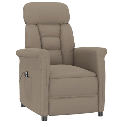 Electric Massage nojatuoli Recliner taupe keinomokka