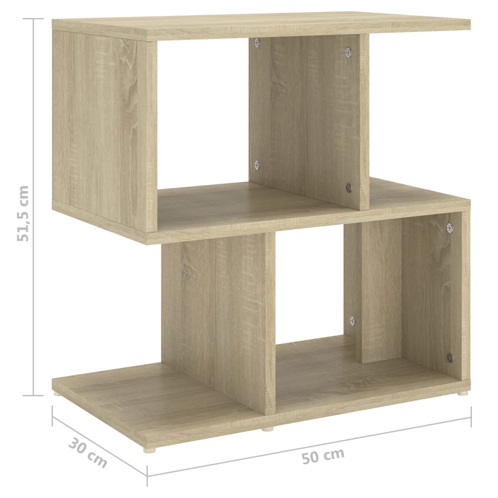 Sängbord Nattduksbord sonoma ek 50x30x51,5 cm