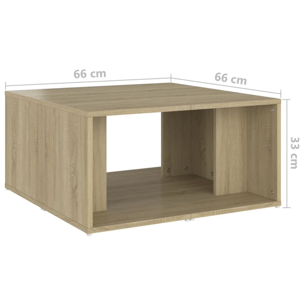 Soffbord sonoma ek 33x33x33 cm 4 st