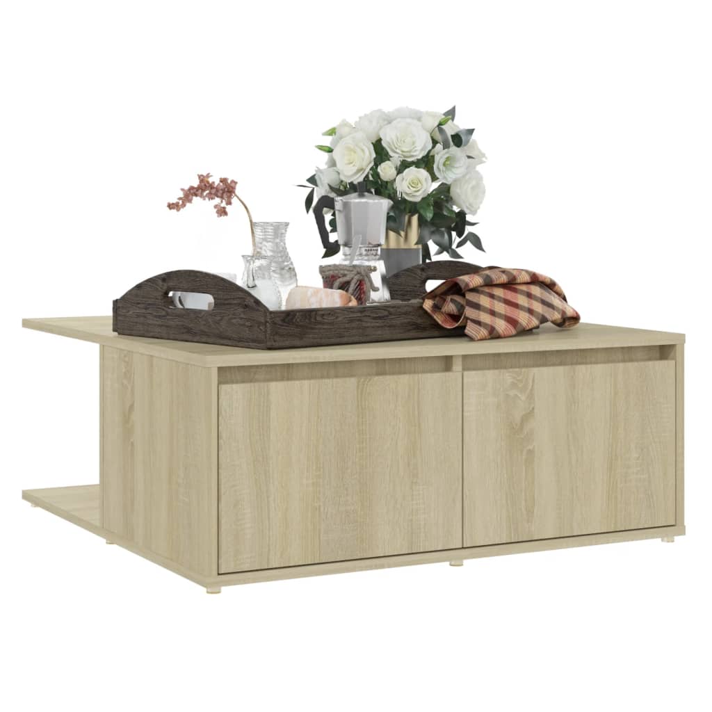 Soffbord sonoma ek 80x80x31 cm