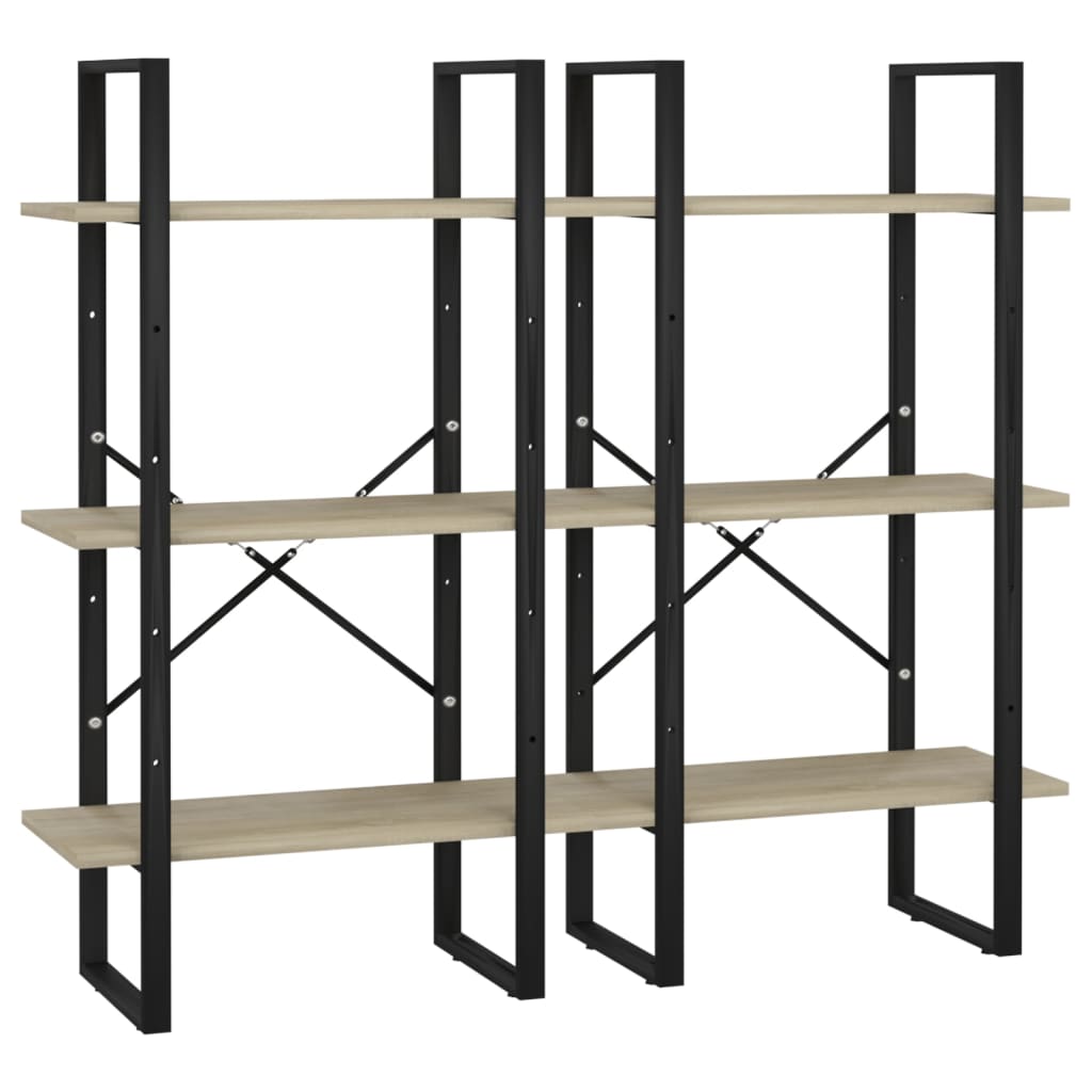 Förvaringshylla sonoma ek 60x30x210 cm