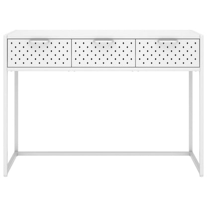 Avlastningsbord Konsollbord Vit 106x35x75 cm stål