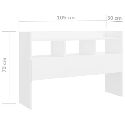 Skänk vit 105x30x70 cm