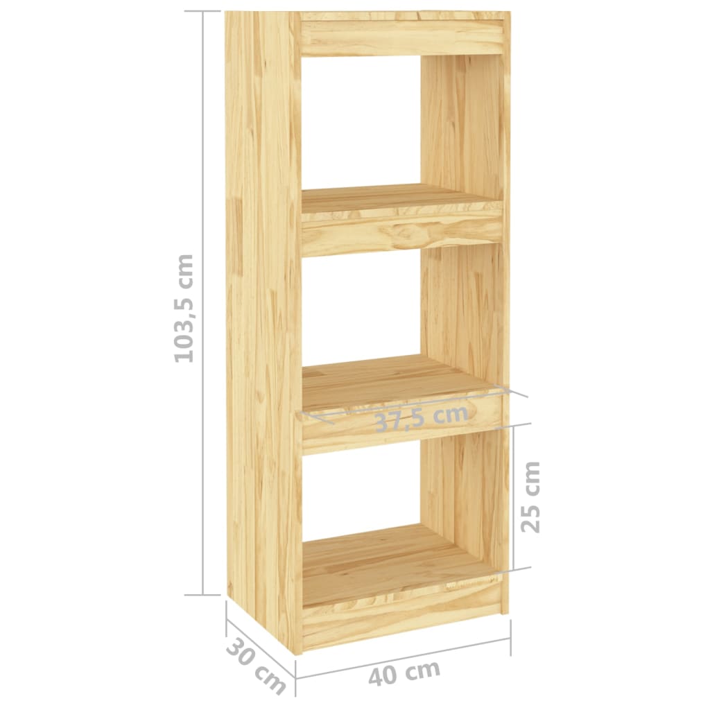 Kirjahylly Natural 40x30x103,5 cm massiivimäntyä