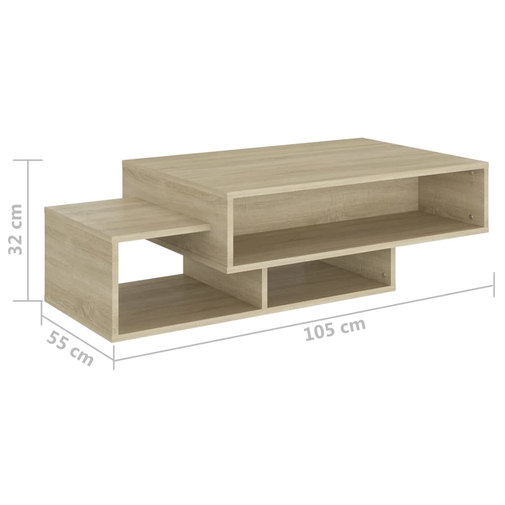 Soffbord sonoma ek 105x55x32 cm