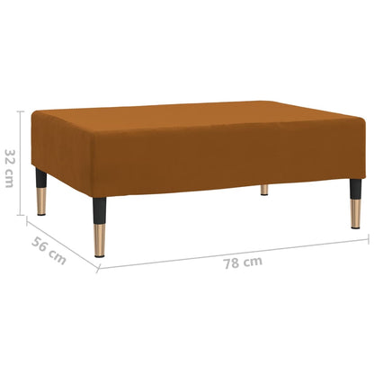 Rakkaus ruskea 78x56x32 cm sametti