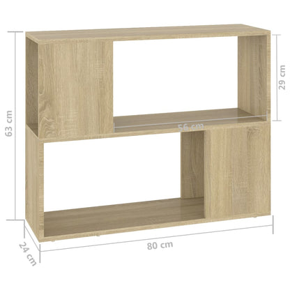 TV-möbel sonoma ek TV-bänk 80x24x63 cm