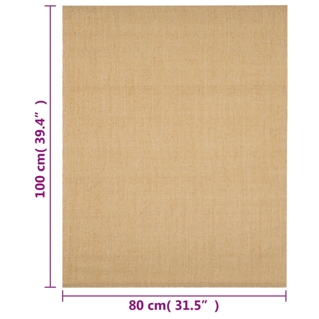 Golvmatta naturlig sisal 80x100 cm