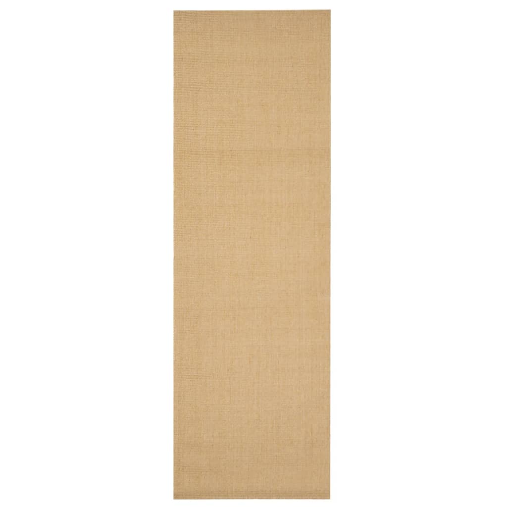 Golvmatta naturlig sisal 80x250 cm