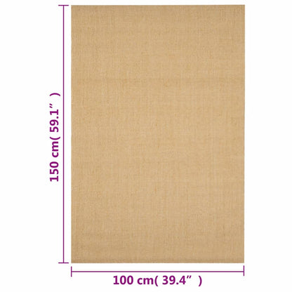 Golvmatta naturlig sisal 100x150 cm