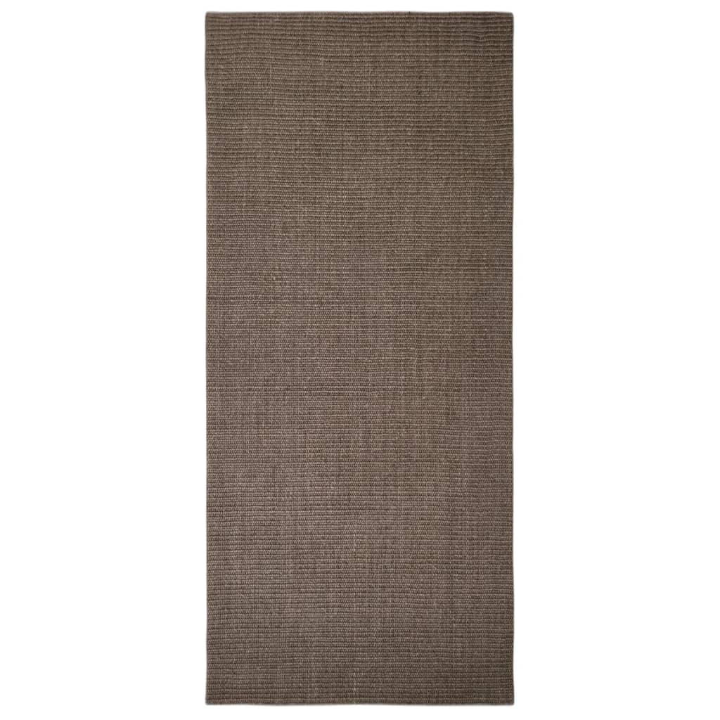 Golvmatta naturlig sisal 66x150 cm brun