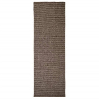 Golvmatta naturlig sisal 66x200 cm brun