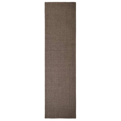 Golvmatta naturlig sisal 66x250 cm brun