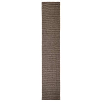 Golvmatta naturlig sisal 66x350 cm brun