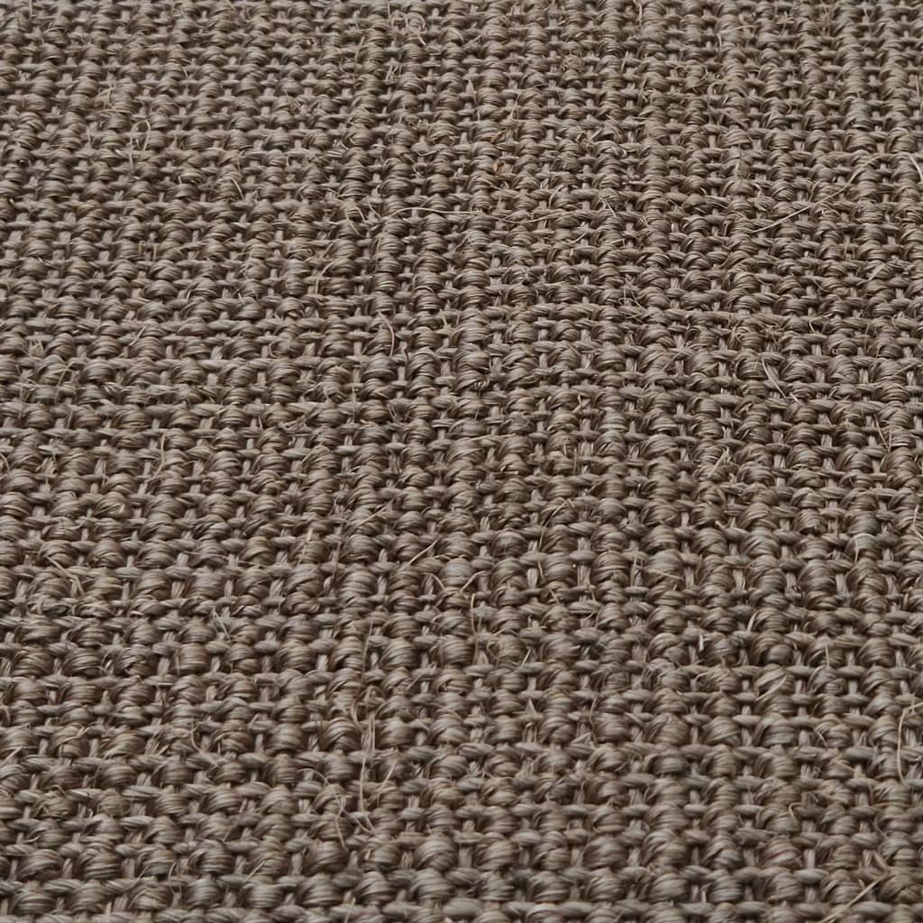 Golvmatta naturlig sisal 66x350 cm brun