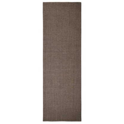 Golvmatta naturlig sisal 80x250 cm brun