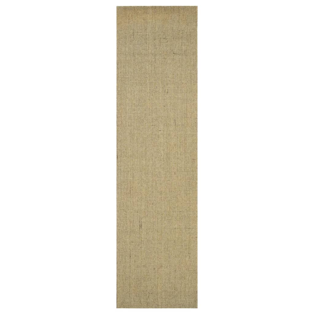 Golvmatta naturlig sisal 66x250 cm grön