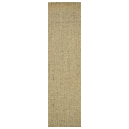 Golvmatta naturlig sisal 66x250 cm grön