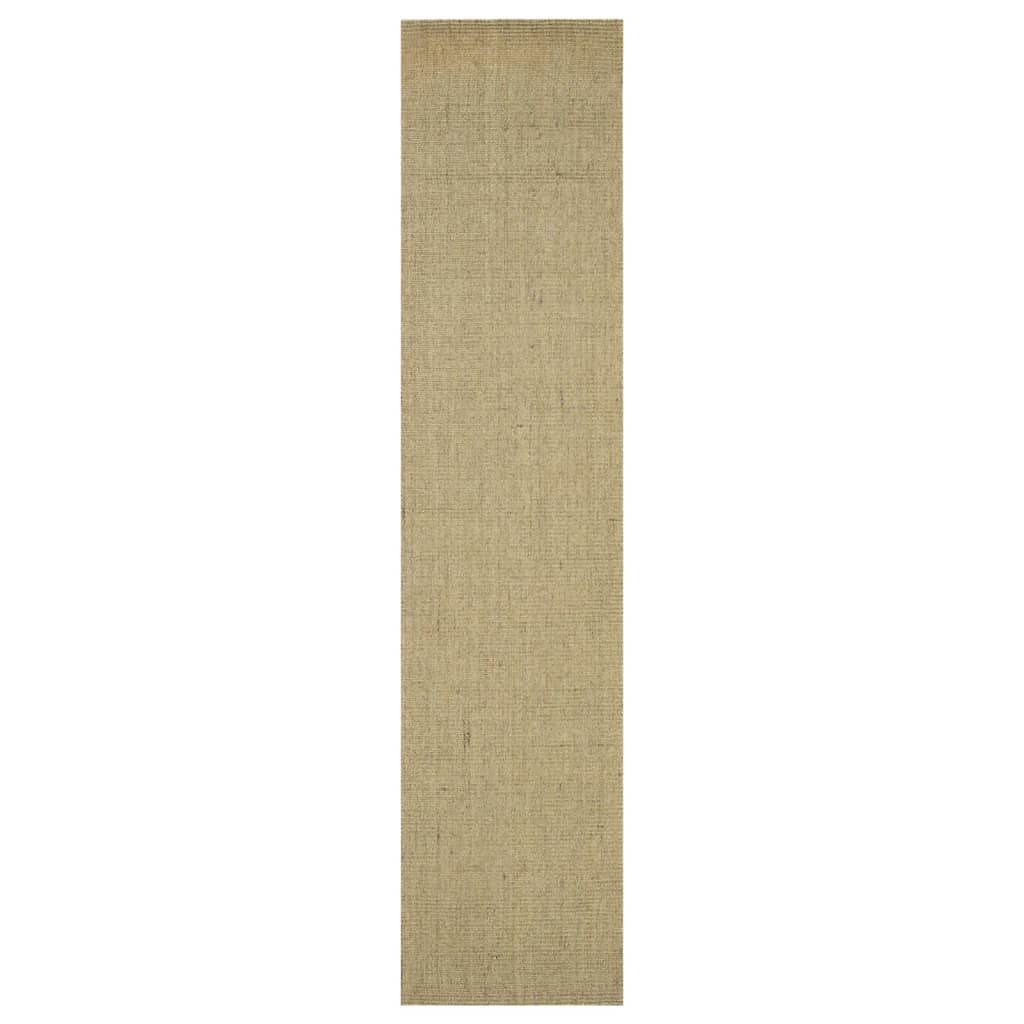 Golvmatta naturlig sisal 66x300 cm grön