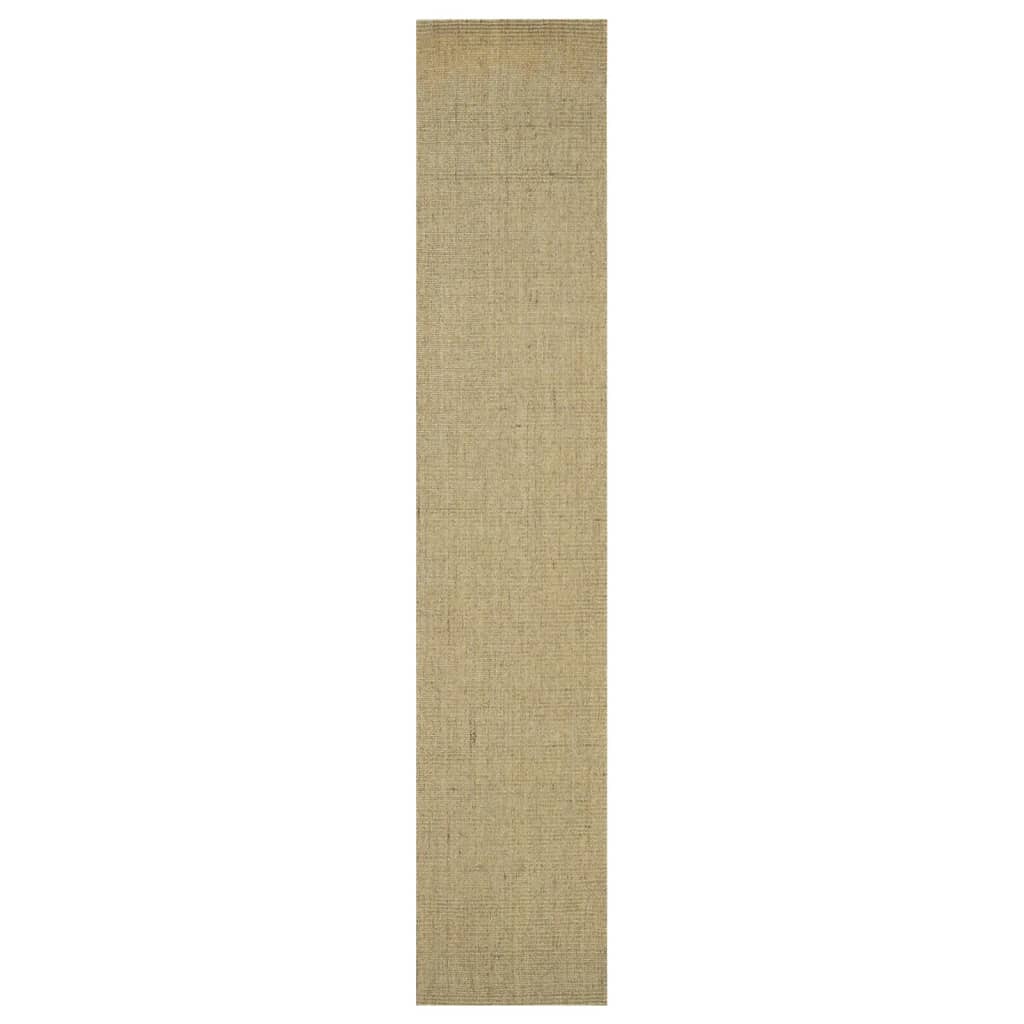 Golvmatta naturlig sisal 66x350 cm grön