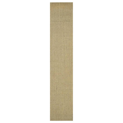 Golvmatta naturlig sisal 66x350 cm grön